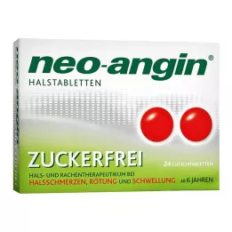 NEO-ANGIN Pastylki do ssania na gardło bez cukru, 24 szt