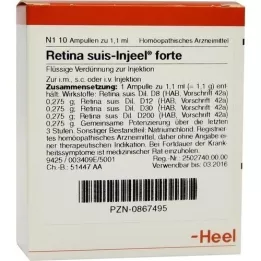 RETINA SUIS Ampules Forte inceel, 10 szt