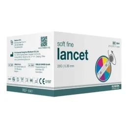 Lancety Klinion Soft Fine Color 28 G, 210 szt