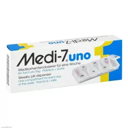 MEDI 7 dozownik na leki uno na 7 dni biały, 1 szt