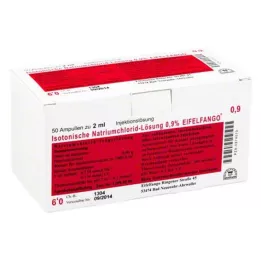 ISOTONISCHE Roztwór NaCl 0,9% Eifelfango Inj.-Lsg., 50X2 ml