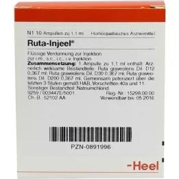 RUTA INJEEL ampules, 10 szt
