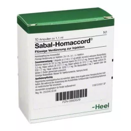 SABAL HOMACCORD ampules, 10 szt