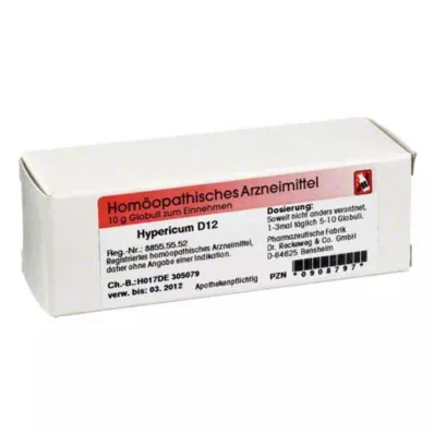 HYPERICUM D 12 Globuli, 10 g HYPERICUM D 12 Globuli, 10 g