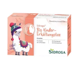 SIDROGA Organiczne torebki filtrujące do herbaty dla dzieci na zimno, 20 x 1,5 g