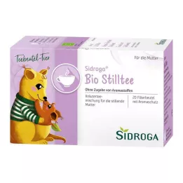 SIDROGA Organiczne torebki filtrujące do herbaty dla karmiących piersią, 20 x 1,5 g