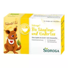 SIDROGA Organiczne torebki filtrujące do herbaty dla niemowląt i dzieci, 20X1,3 g