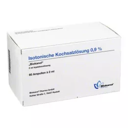 ISOTONISCHE Roztwór soli fizjologicznej 0,9% Biokanol ampułki, 60X2 ml