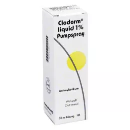 CLODERM Płyn 1% w sprayu z pompką, 30 ml