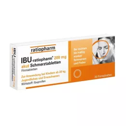 IBU-RATIOPHARM 200 mg tabletki przeciwbólowe, tabletki powlekane, 20 szt