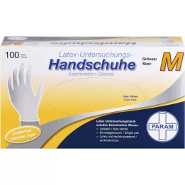 HANDSCHUHE Jednorazowe lateksowe bezpudrowe M, 100 szt