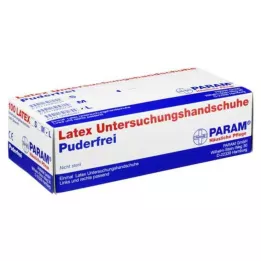 HANDSCHUHE Jednorazowe lateksowe bezpudrowe L, 100 szt