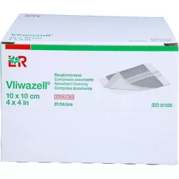 VLIWAZELL ssanie ściska sterylne 10x10 cm, 25 szt