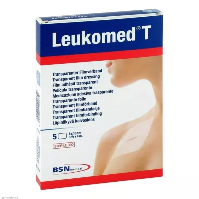 LEUKOMED plaster sterylny transparentny 8x10 cm, 5 szt