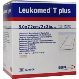 LEUKOMED plastry jałowe transp.plus 5x7,2 cm, 50 szt