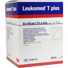LEUKOMED plastry jałowe transp.plus 8x10 cm, 50 szt