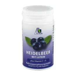 HEIDELBEER KAPSELN+lutein+c+e, 60 szt