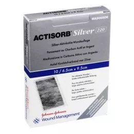 ACTISORB 220 Srebrny 6,5x9,5 cm kompresu, 10 szt
