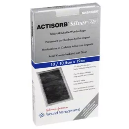 ACTISORB 220 Srebrne kompresy jałowe 10,5x19 cm, 10 szt