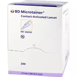 BD MICROTAINER Lanzette Lila 30 G 1,5 mm, 200 szt