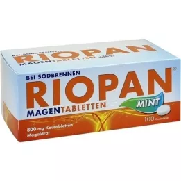 RIOPAN Tabletki żołądkowe Mint 800 mg Tabletki do żucia, 100 szt