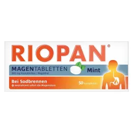 RIOPAN Magen Tabletten Mint 800 mg tabletki do żucia, 50 szt