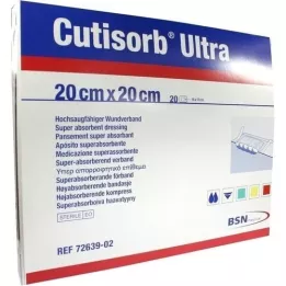 Cutbsorb Ultra Ssanie Compresses Sterylne 20x20 CM, 20 szt