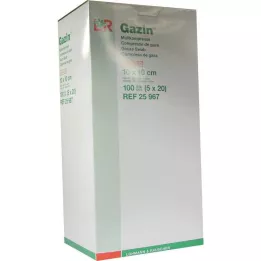 GAZIN Gaza komp. 10x10 cm jałowa 12-warstwowa, 5X20 szt