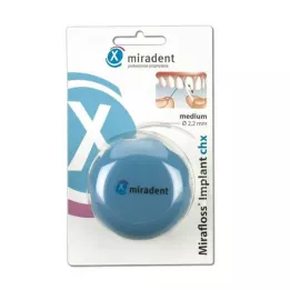 Miradent Mirafloss Implant Chx Medium Turkusowy, 50x15 cm