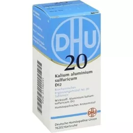 BIOCHEMIE DHU 20 Aluminium potasu. Sulfur.D 12 tabletek, 80 szt