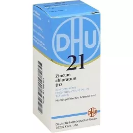 BIOCHEMIE DHU 21 Chloratum Zincum D 12 tabletek, 80 szt