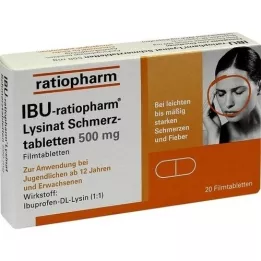 IBU-RATIOPHARM bóle lizynowe. 500 mg, 20 szt