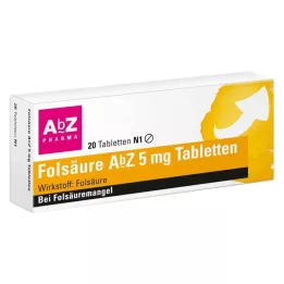 FOLSÄURE Tabletki AbZ 5 mg, 20 szt
