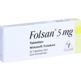 FOLSAN 5 mg tabletki, 20 szt