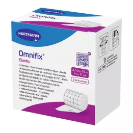 OMNIFIX guma 2,5 cm x 10 m rolka, 2 sztuki