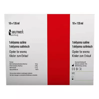 KLYSMA 1x sól fizjologiczna, 10X135 ml