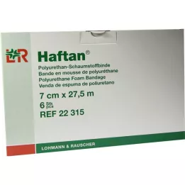 HAFTAN Bandaż piankowy 7 cm x 27,5 m, 6 szt