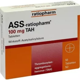 Ass-ratiopharm 100 mg TAH tabletki, 50 szt