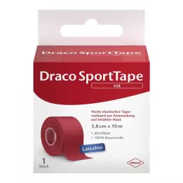 DRACO TAPEVERBAND 3,8 cmx10 m czerwony, 1 szt