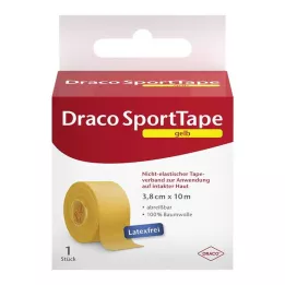 DRACO TAPEVERBAND 3,8 cmx10 m żółty, 1 szt