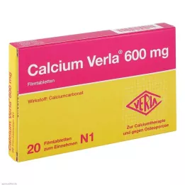 CALCIUM VERLA 600 mg tabletki powlekane, 20 szt