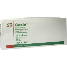 GAZIN Gaza komp. 10x10 cm niejałowa 32-krotna operacja, 50 szt