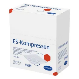 ES-KOMPRESSEN sterylne 10x10 cm 8-krotne, 25X2 szt