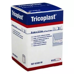 TRICOPLAST Plaster gipsowy 8 cm x 2,5 m 2308, 1 szt