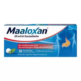 MAALOXAN 25 mVal tabletki do żucia, 20 szt