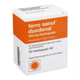 FERRO SANOL kapsułki twarde dwunastnicze z peletkami powlekanymi msr, 50 szt