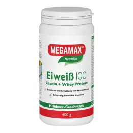 EIWEISS 100 Malinowy twaróg Megamax w proszku, 400 g