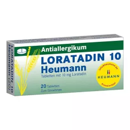 LORATADIN 10 tabletek Heumann, 20 szt