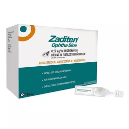ZADITEN ophtha sine 0,25 mg/ml krople do oczu dawka pojedyncza, 50 szt