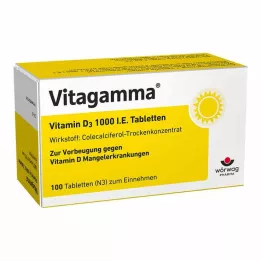 VITAGAMMA Witamina D3 1000 IU tabletki, 100 szt